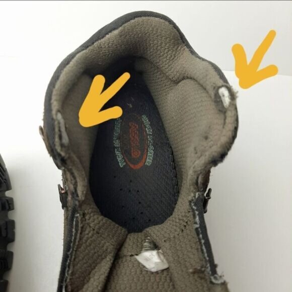 ASOLO Vibram Suede Leather Hiking Lace-Up Boots Brown Sz 7.5 - Picture 13 of 14